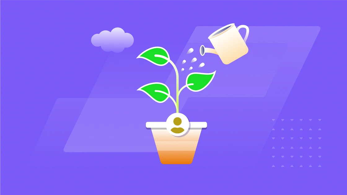 Illustratie van lead nurturing en klantwerving.