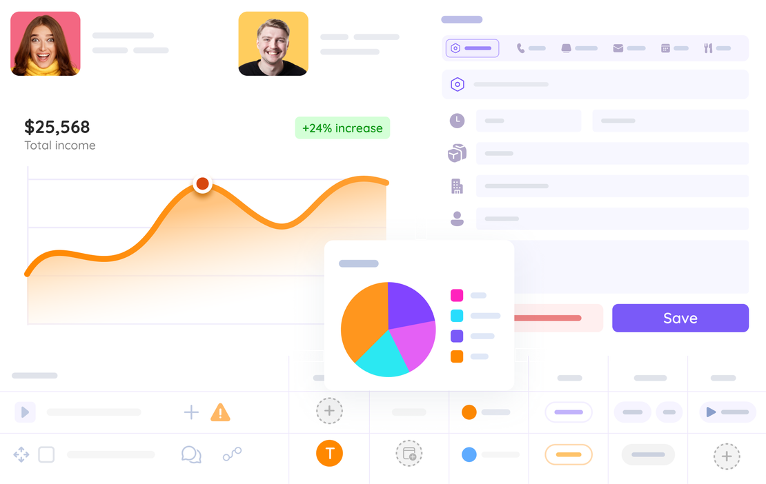 FlowQi client management — one system for all teams