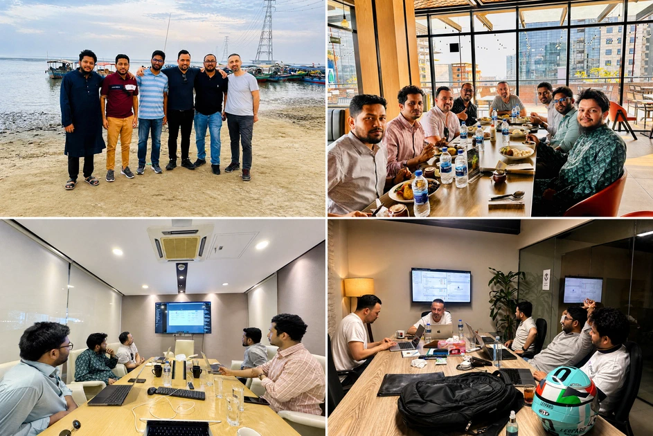 Ons eerste remote team in Dhaka — de mensen achter een deel van wat wij bouwen.